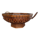 Coupe / panier ikebana japon bambou tressé XXth