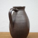 Vintage stoneware pitcher, vintage carafe, jug, kitchen, collection