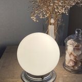 Small opaline globe table lamp