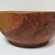 Three bowls solid wood turned patinated vintage