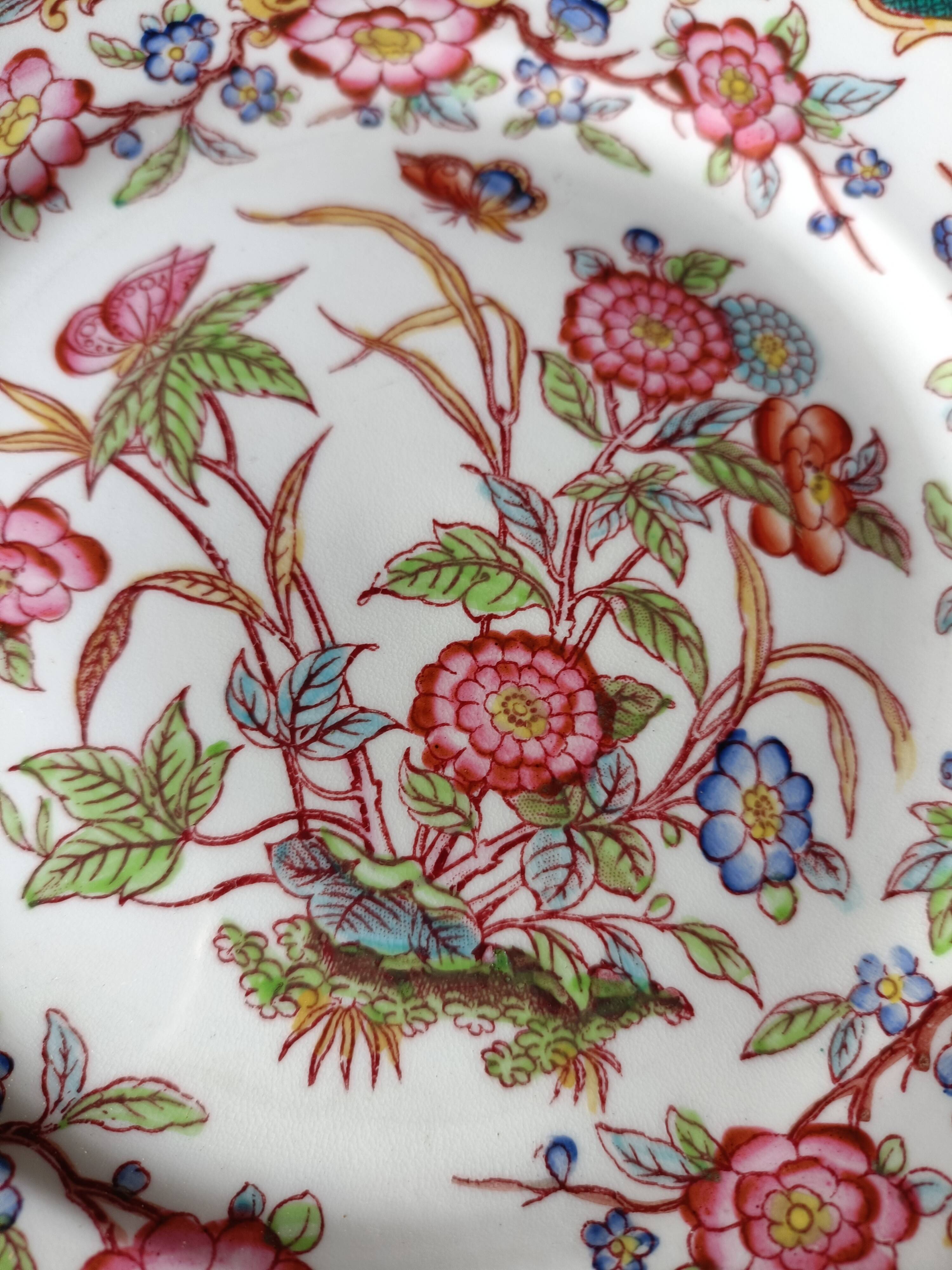 7 assiettes Sarreguemines Minton