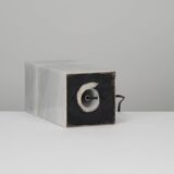 Solid Carrara marble lamp circa 1970