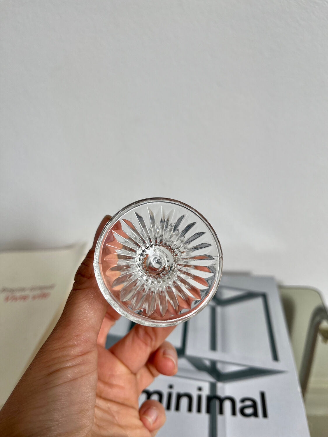 Bougeoir en verre