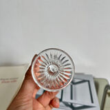 Glass candle holder
