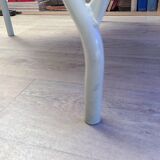 Vintage 1960s school desk – Antique wooden and metal aqua green desk – Retro school furniture – Vintage children's desk