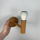 Scandinavian wooden wall light duo, beech, minimalist 1980