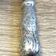 Antique Silver Metal Crystal Mustard Pot + Crystal & Silver Spoon Hallmarked