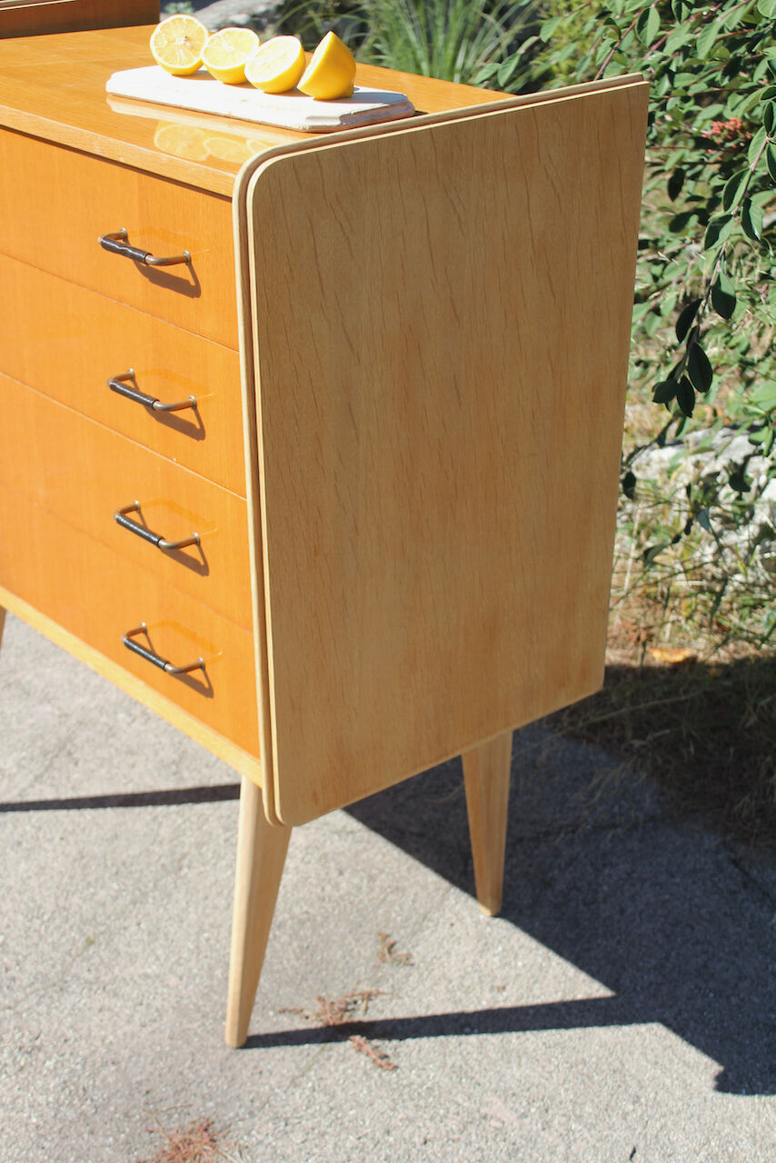 Vintage dresser stamped "SAM"