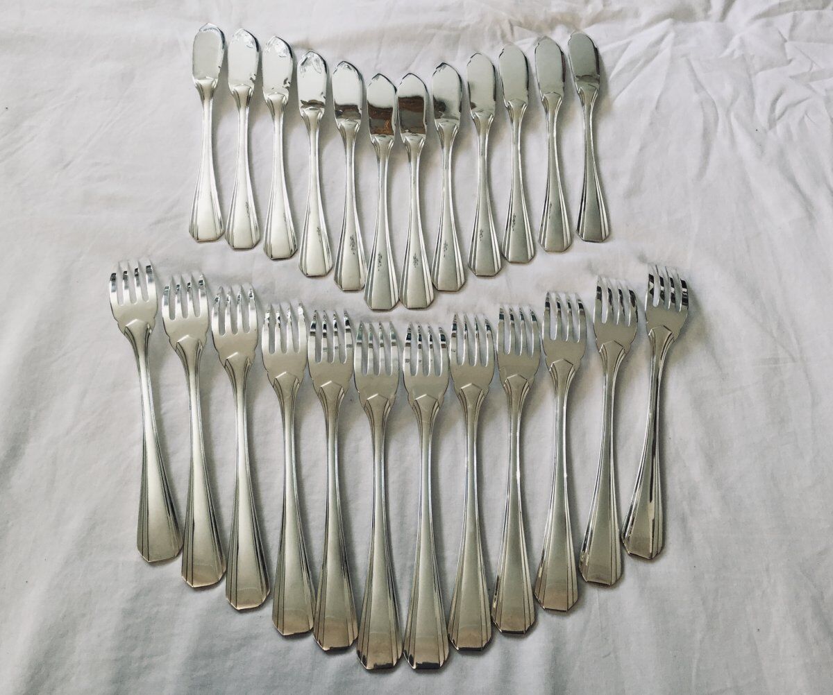 24 cutlery at poisson christofle boréal