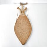 Vintage rattan mirror 1960