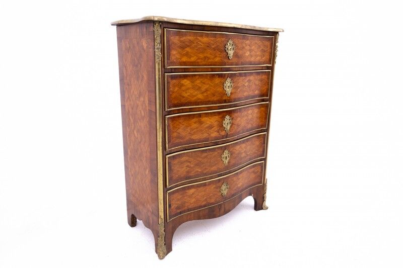 Antique chest of drawers, circa 1870, France.