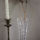 Vintage cut glass pedestal vase
