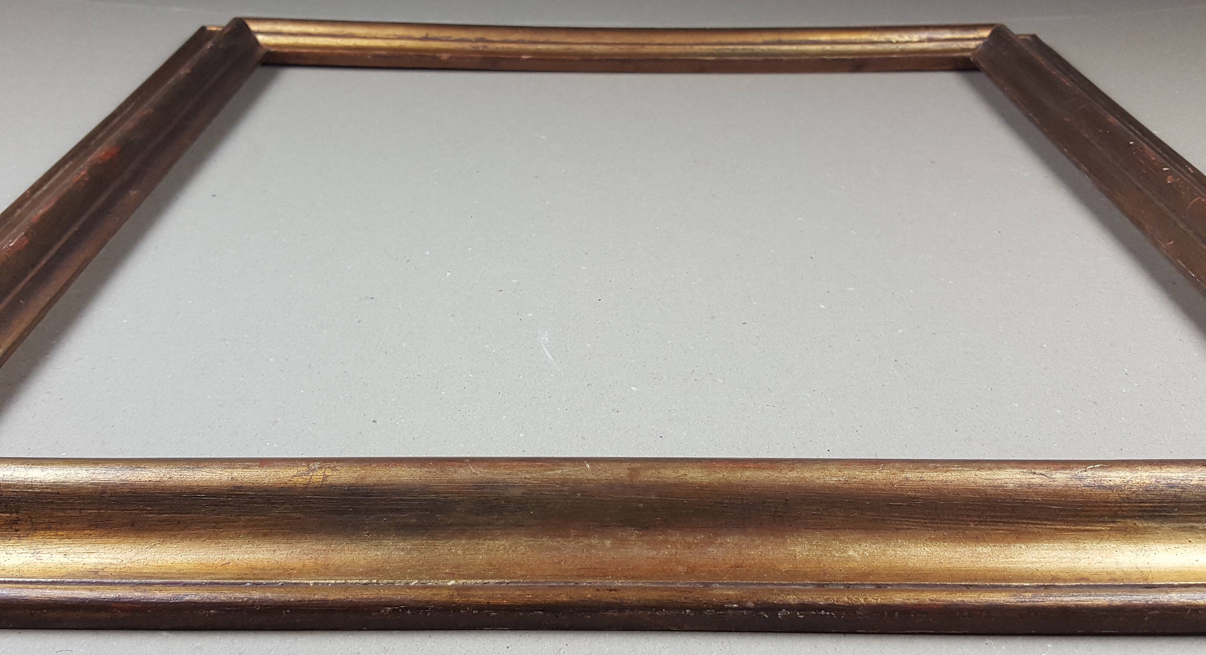 Old frame format 55 / 56 cm x 54 / 55 cm golden table painting gilding