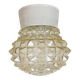 Lustre en porcelaine blanche vintage, années 1970