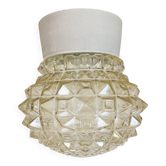 Vintage White Porcelain Ceiling Light, 1970s