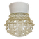 Lustre en porcelaine blanche vintage, années 1970