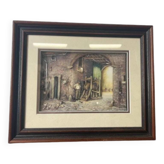 Vintage 3d painting / frame: anton pieck