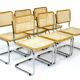 Set de 6 chaises "S32", Marcel Breuer, Italie 1970