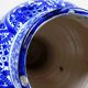 Large Moroccan vase/jar Fez handmade ceramic Khabia 19th-20th century cobalt