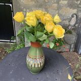 Original vintage 1970s folk vase.