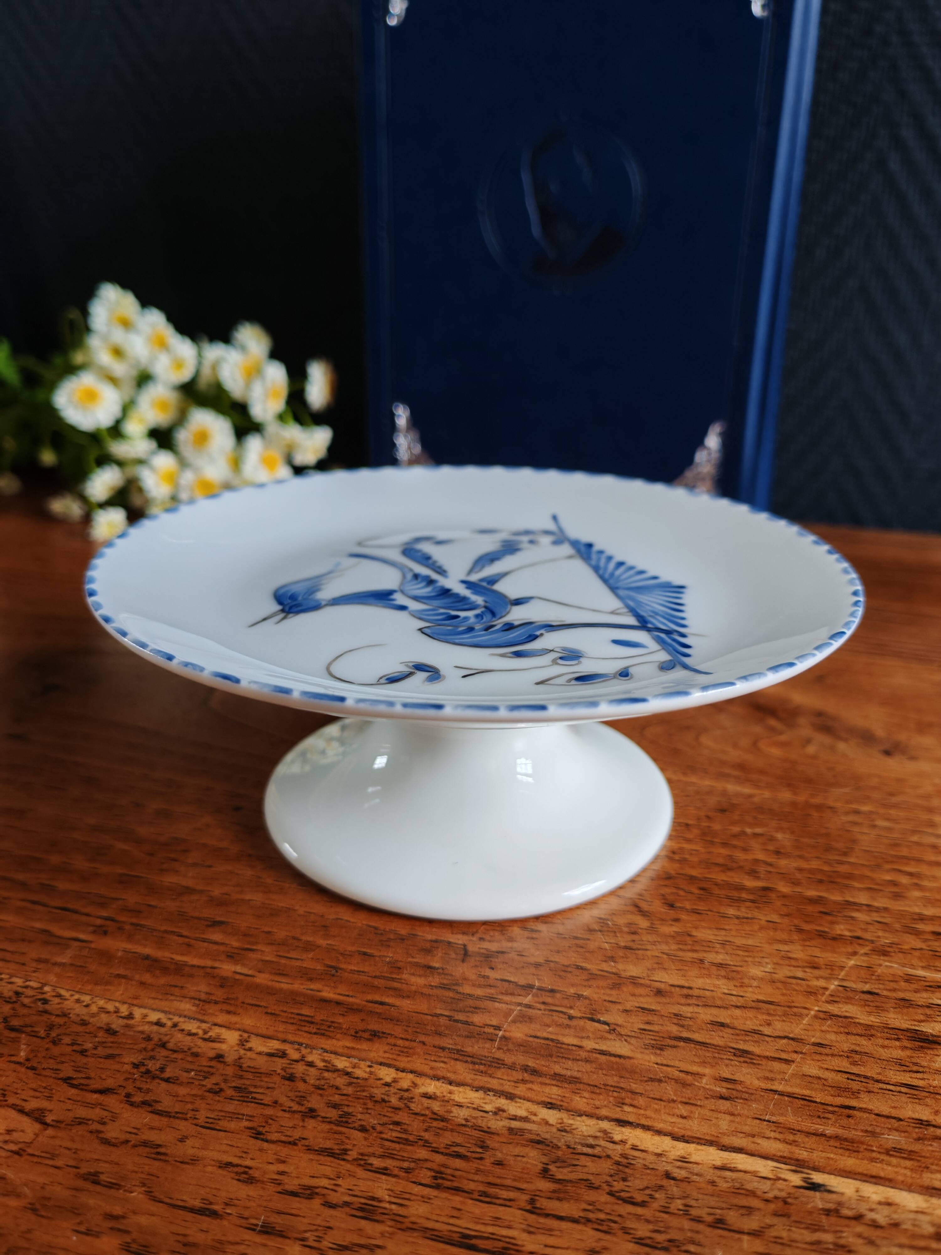 Limoges Porcelain Footed Plate
