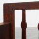 Modernist Art Deco bench with lift-top storage seat in solid oak, Belgium