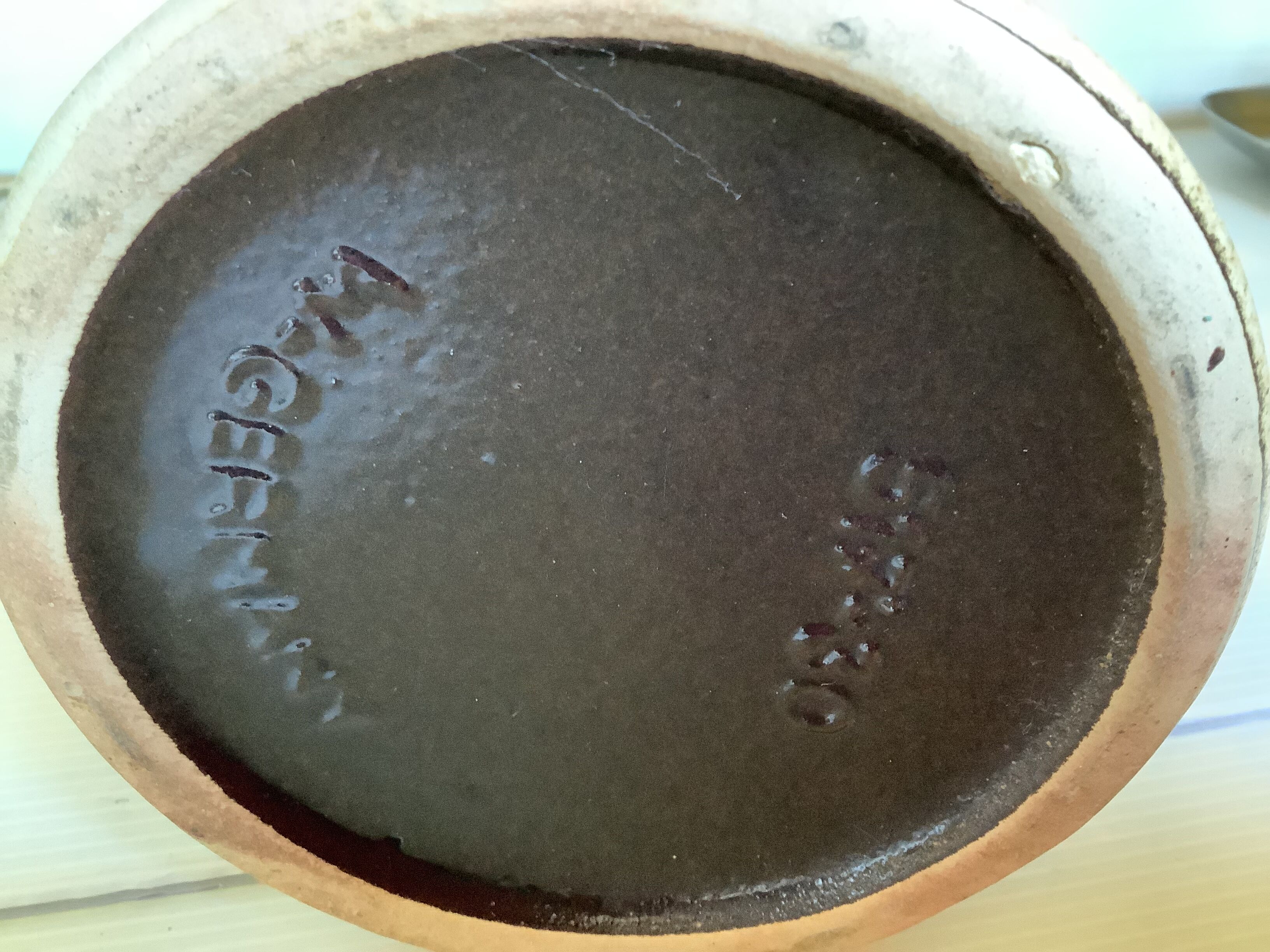 Large ceramic vase W Germany varnished and matte