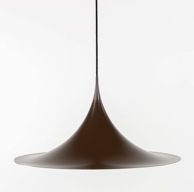 Brown “Witches Hat” pendant lamp by Claus Bonderup & Torsten Thorup for Fog & Morup