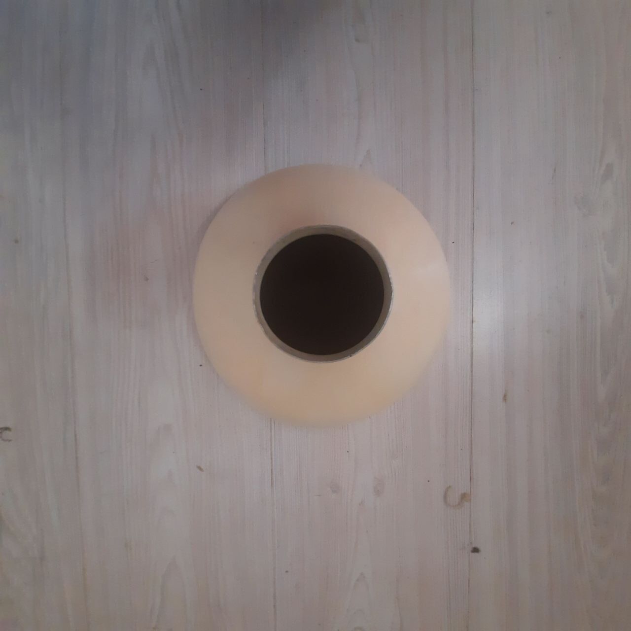 Tripod floor lamp - 1950s - wood and brass.