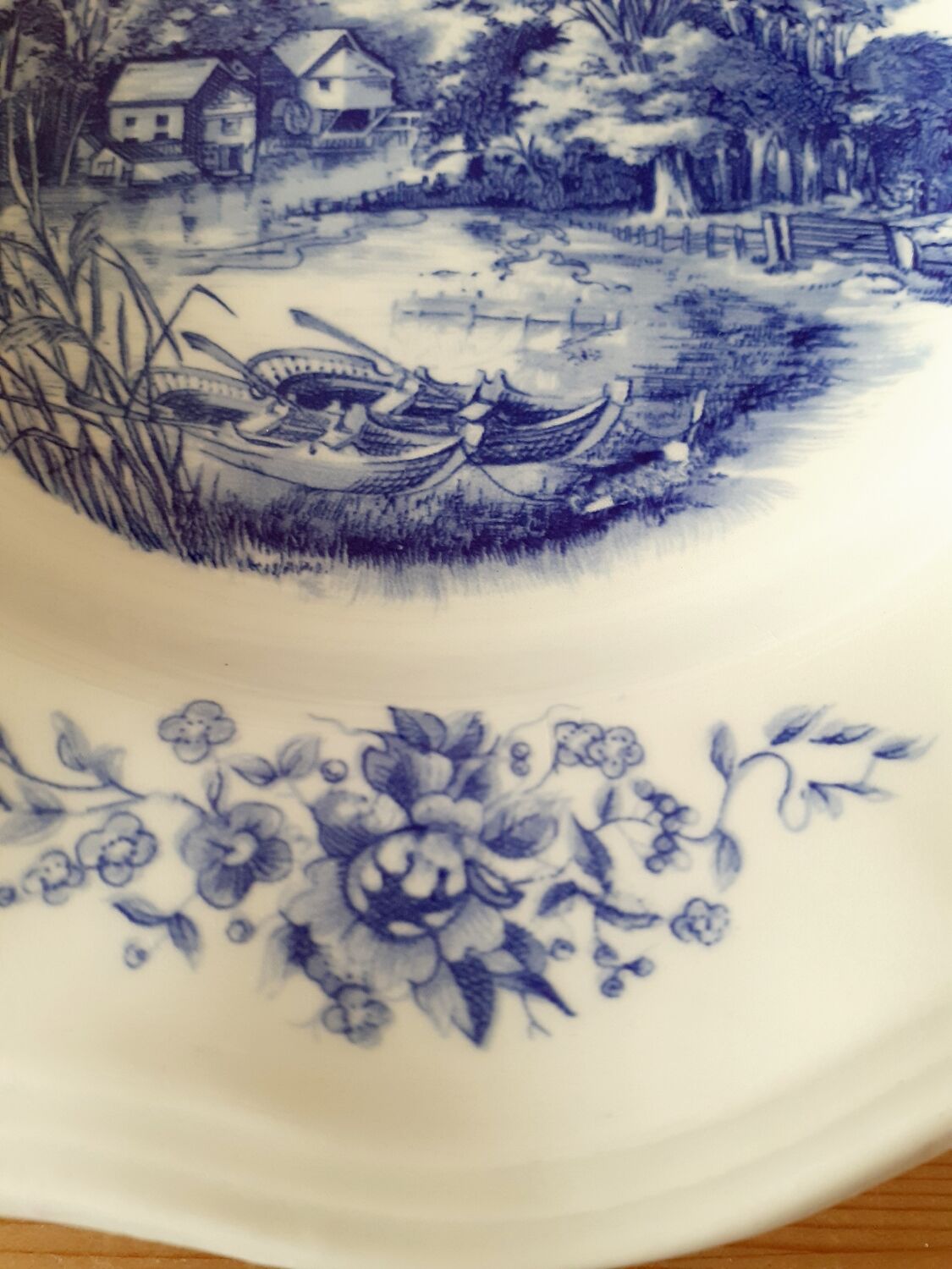 Hollow plates Sarreguemines "romantic"