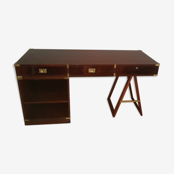 Bureau style marin en bois d'acajou de marque "belligotti"