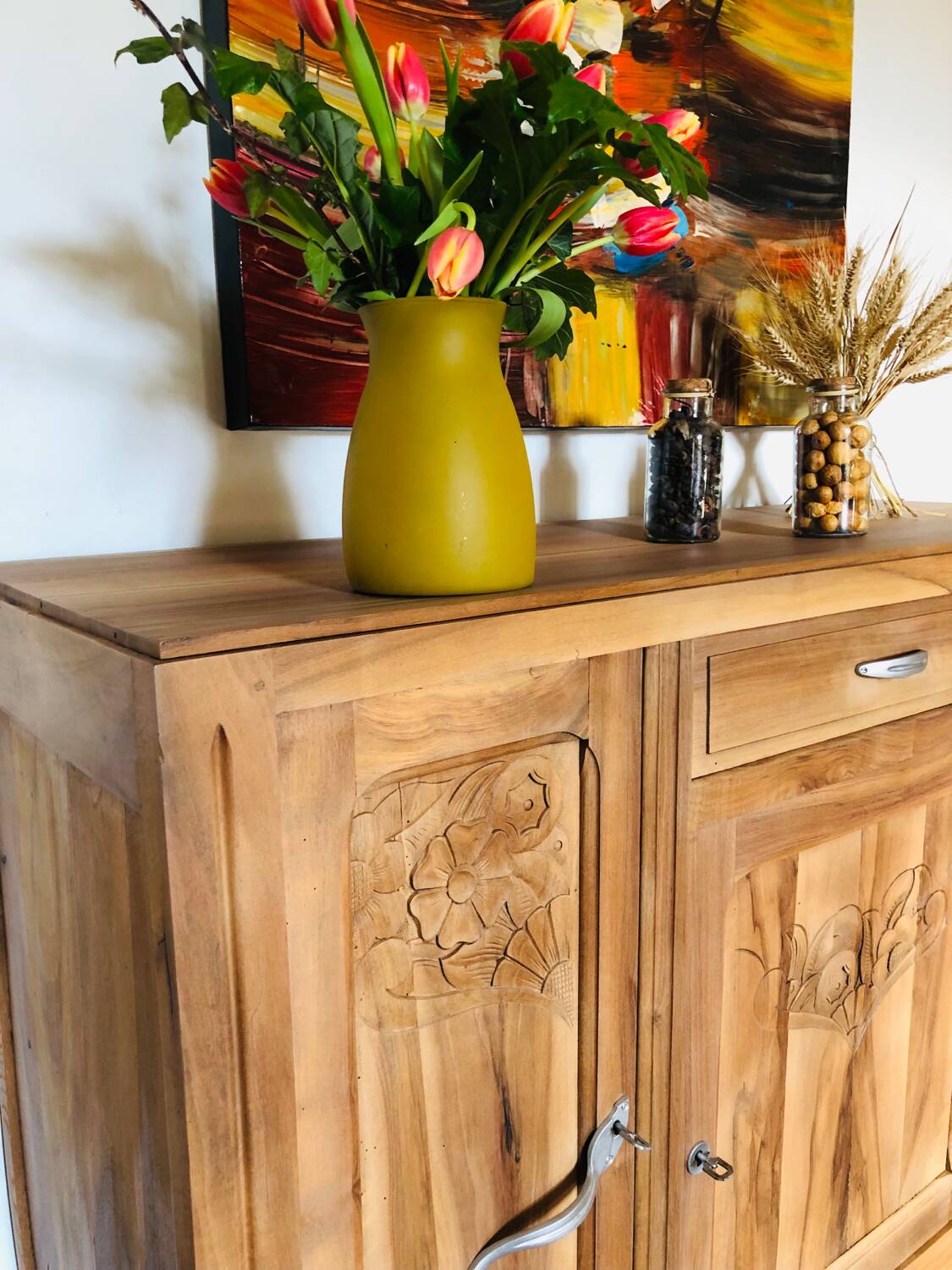 Art deco walnut sideboard