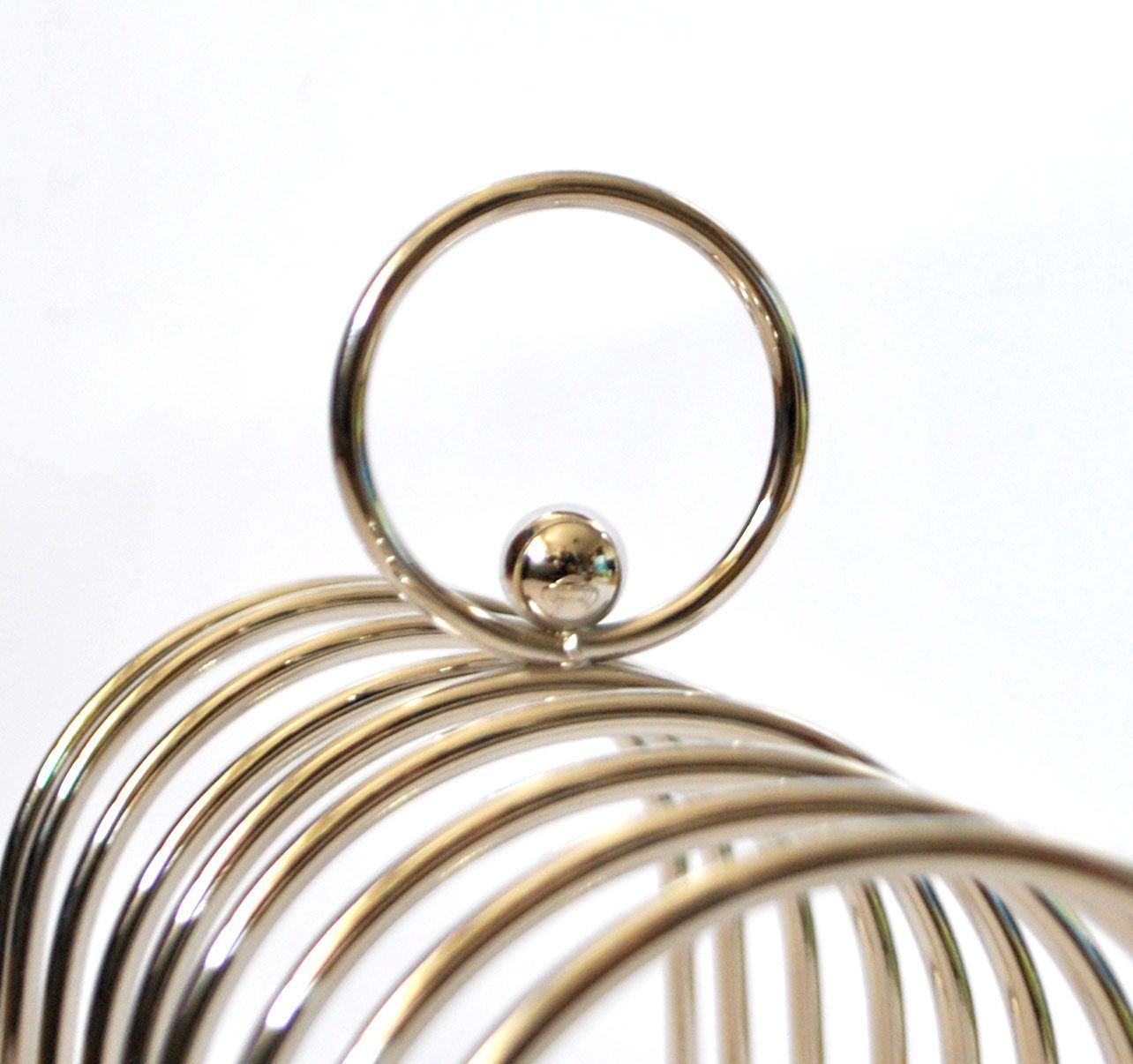 Vintage silver-plated toast rack with ball feet 1960 – Brunch Bistrot