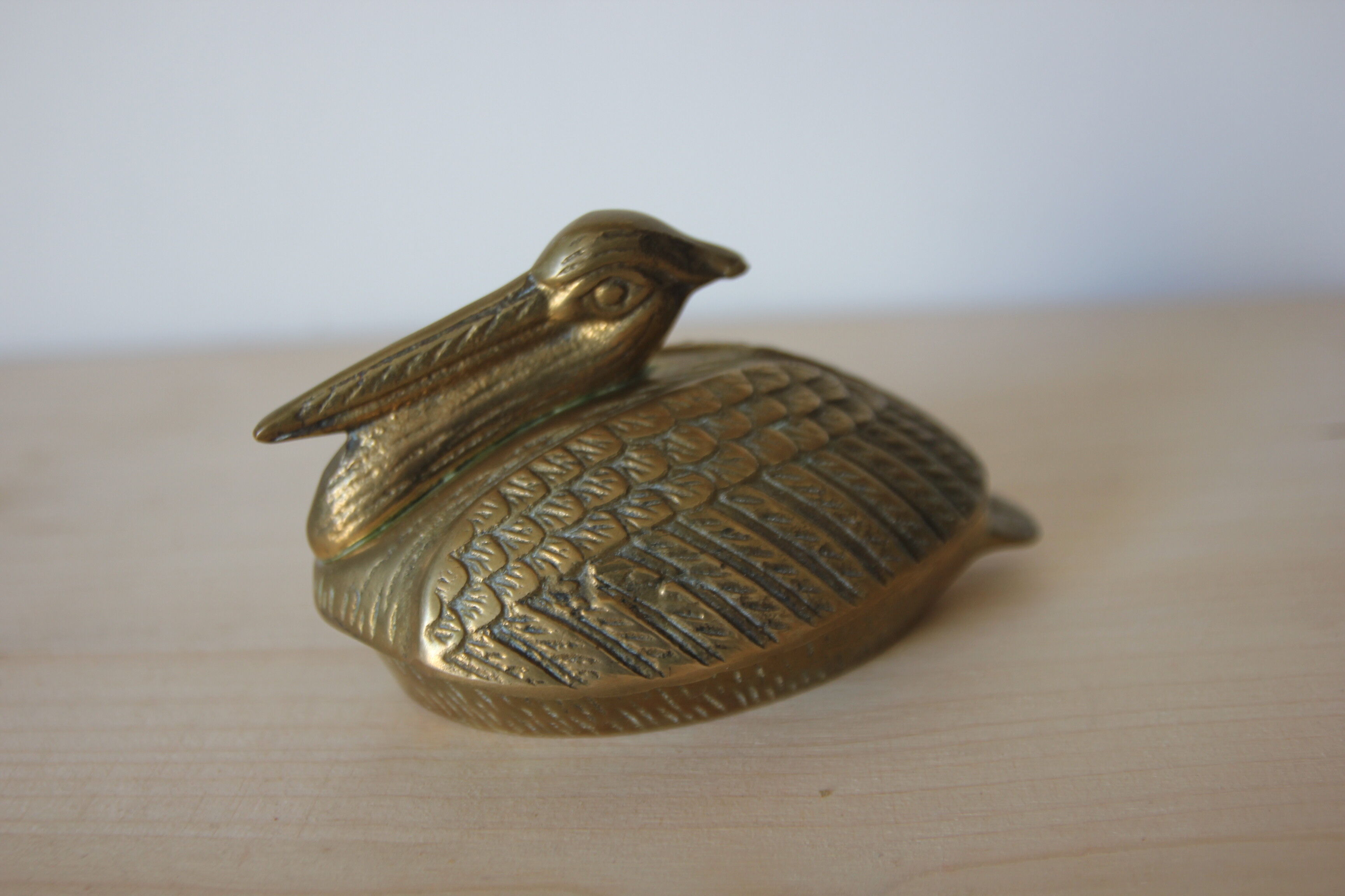 Brass pelican box