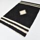 4x7 Art Decor Black Beige Turkish Kilim Rug, 135x206Cm