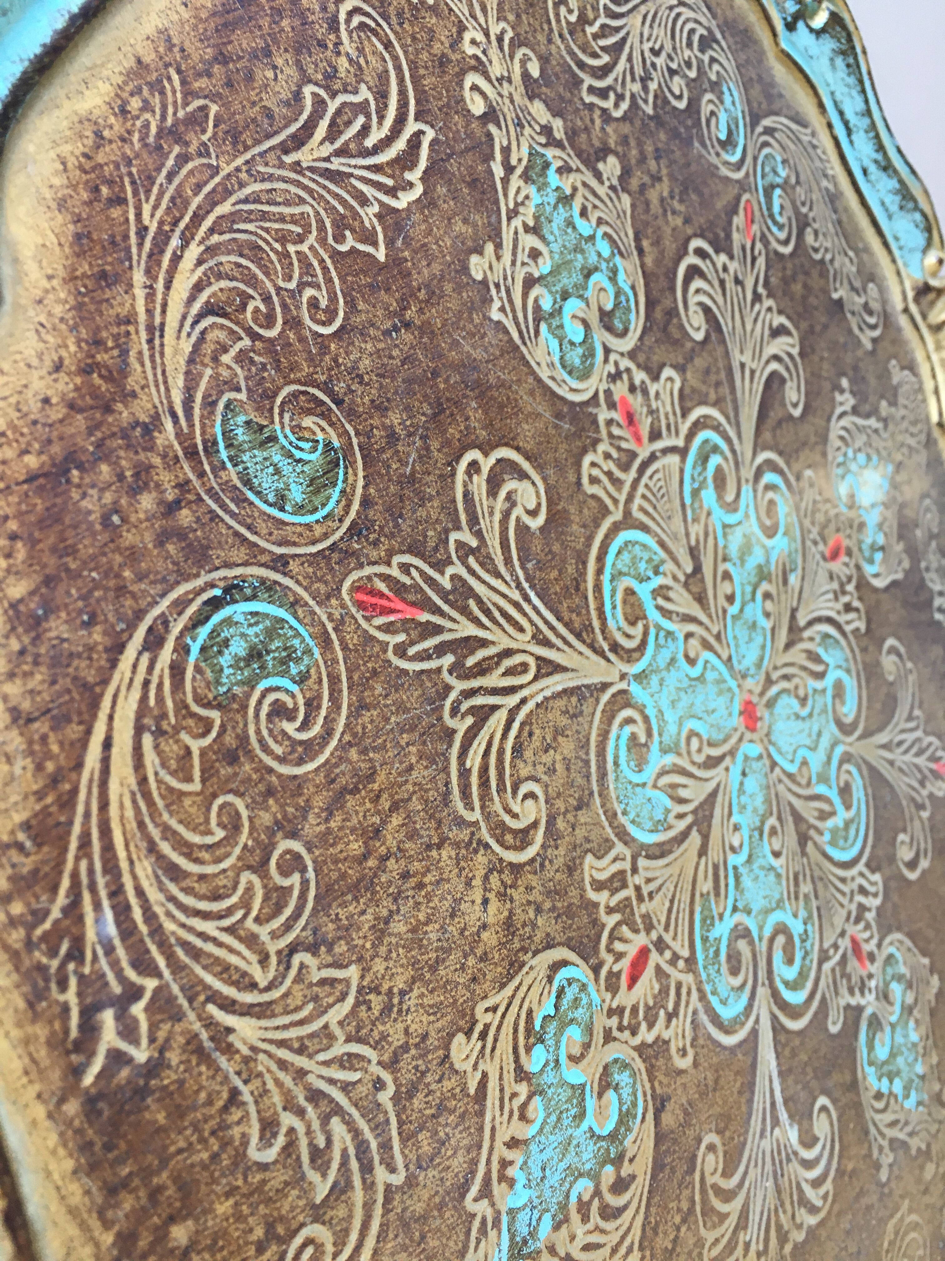 Blue and gold Venetian tray