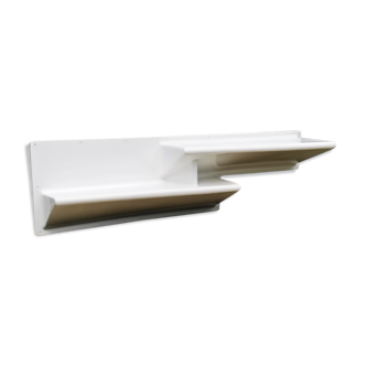 Space age shelf desk in white lay-glass fiber, circa 1970