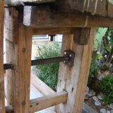 Carpenter old oak workbench