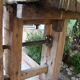 Carpenter old oak workbench