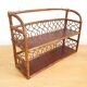 Vintage rattan shelf