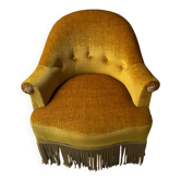 Mustard amber toadstool armchair