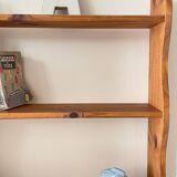 Shelf to stand or hang with 3 vintage wood trays