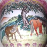 Hidden Chinese porcelain pot. Rose Family.