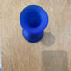 Polished glass candle holder