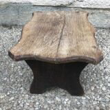 Walking stool feet in old wood
