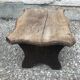 Tabouret marche pieds en bois ancien