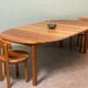 Table et chaises de Rainer Daumiller design scandinave des années 70