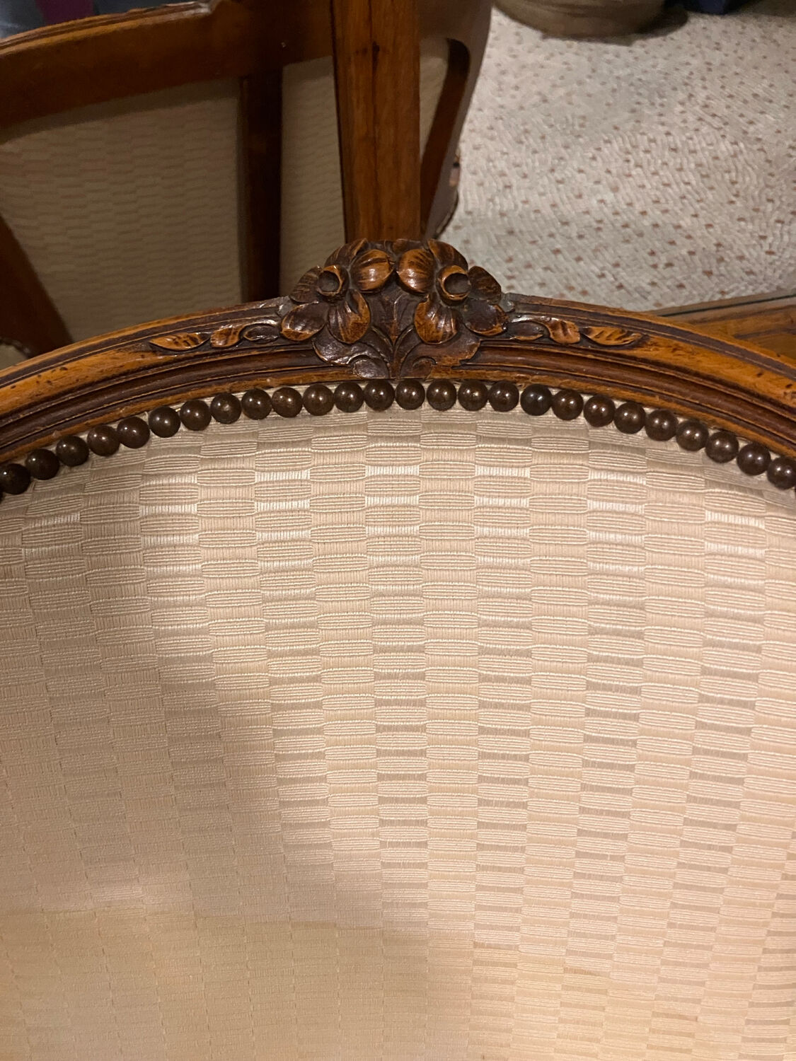 Pair of Louis XV style armchairs