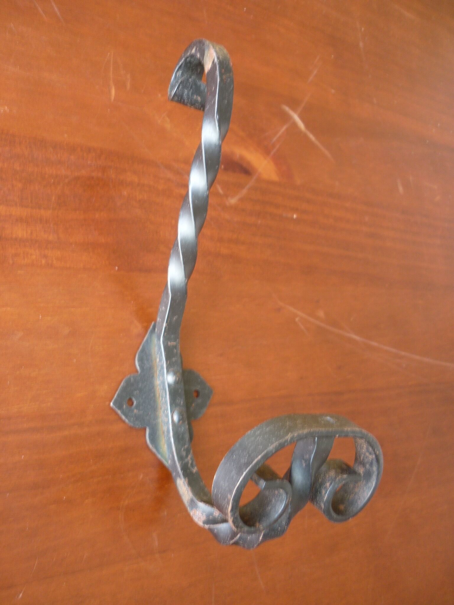 Twisted iron hook