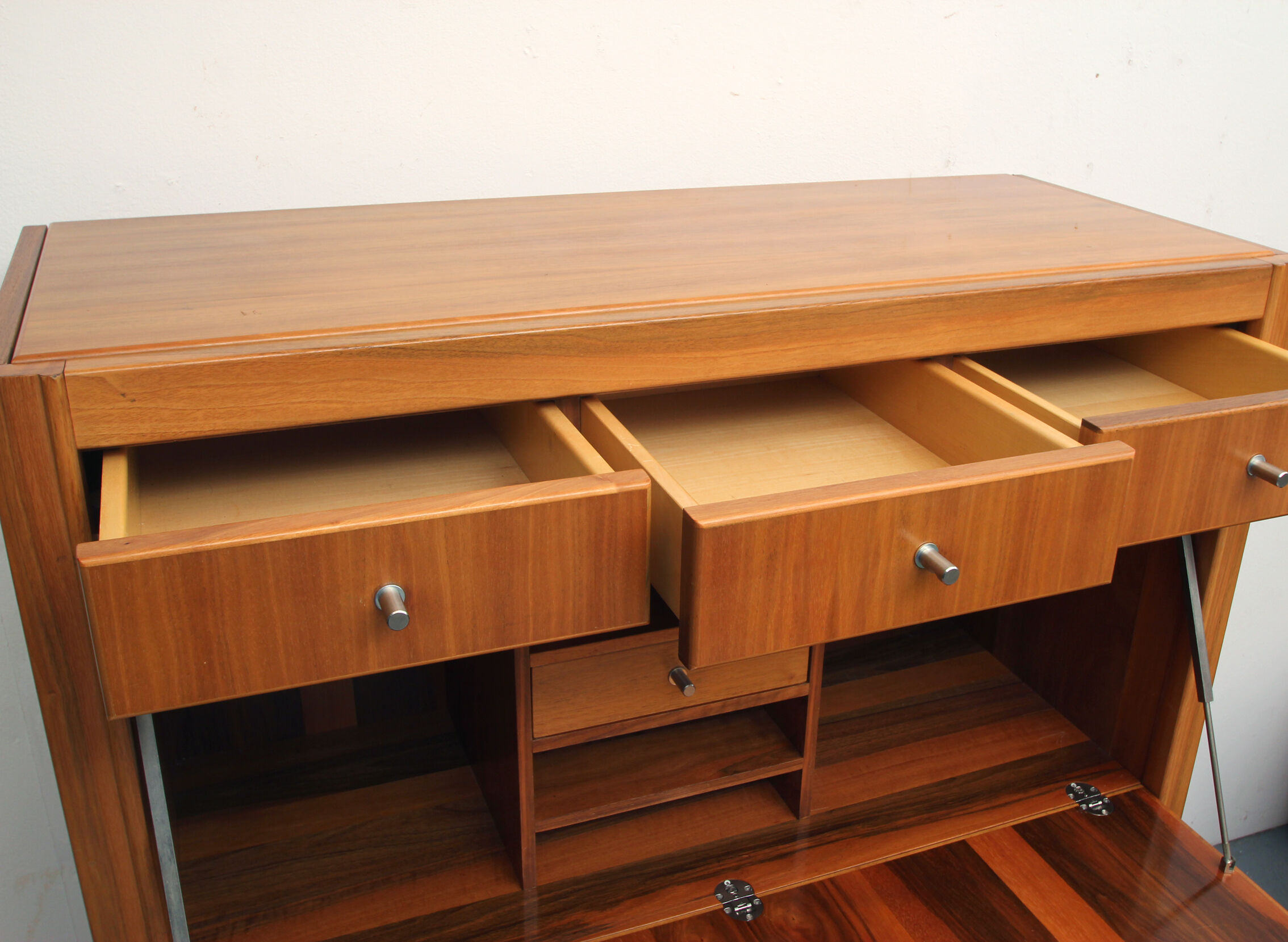 1970s secretary in walnut, Domicil Furnitures Denmark